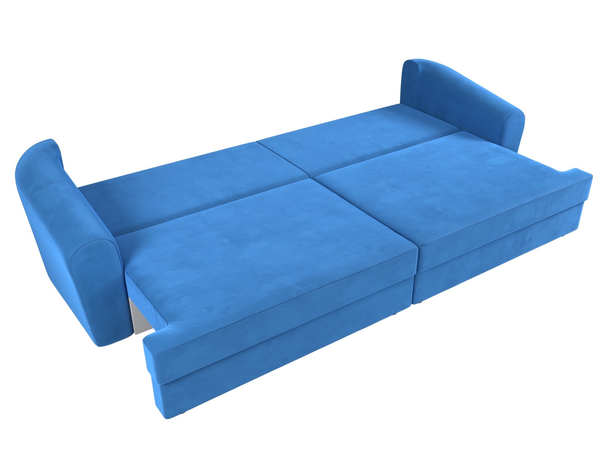Прямой диван Милтон (Голубой)
