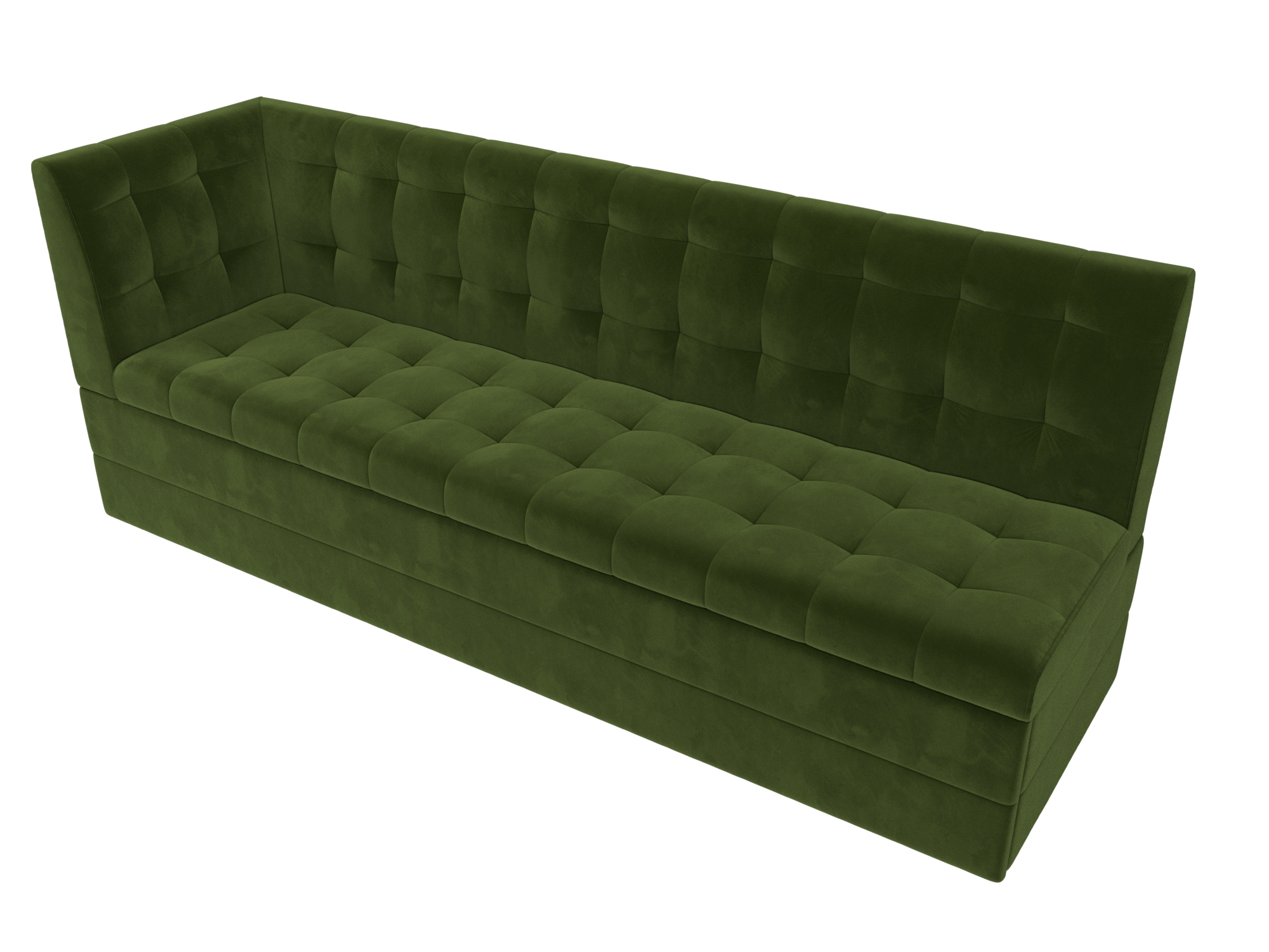 Кухонный диван Бриз с углом слева (Зеленый)