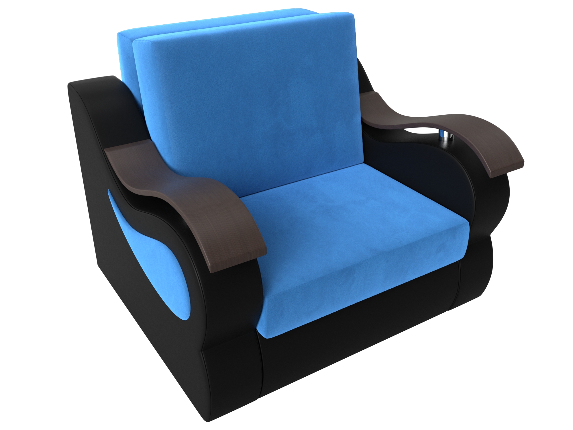 Кресло-кровать Меркурий 60 (Голубой\Черный)