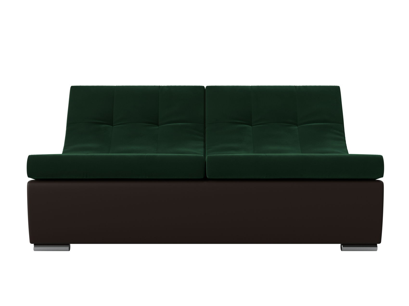 Модуль Монреаль диван (Зеленый\Коричневый)