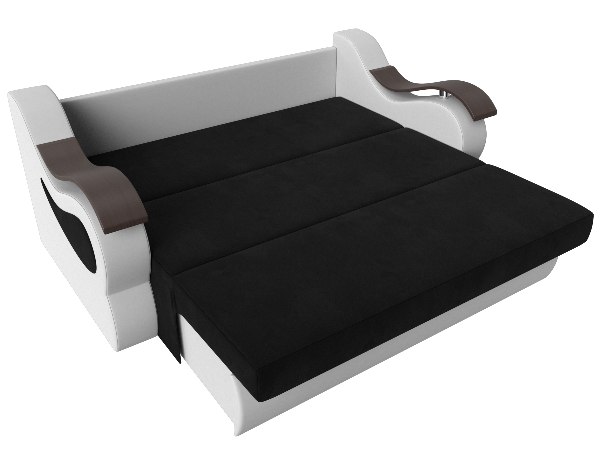 Прямой диван Меркурий 160 (Черный\Белый)