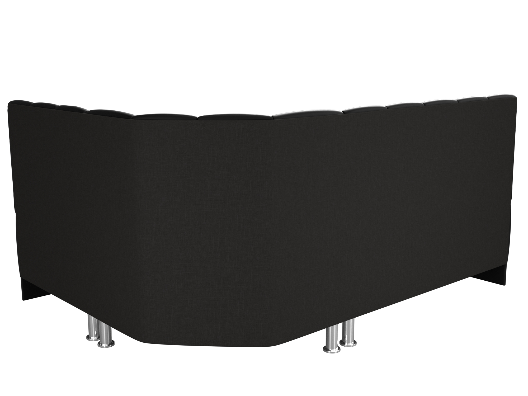 Кухонный угловой диван Кантри правый угол (Черный)
