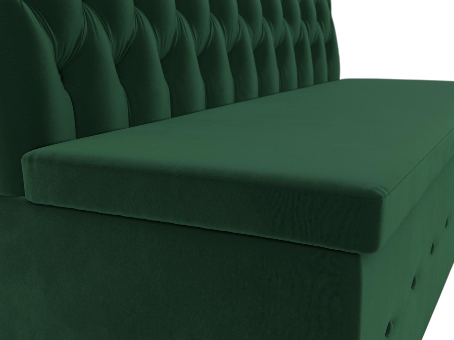 Кухонный прямой диван Вента (Зеленый)
