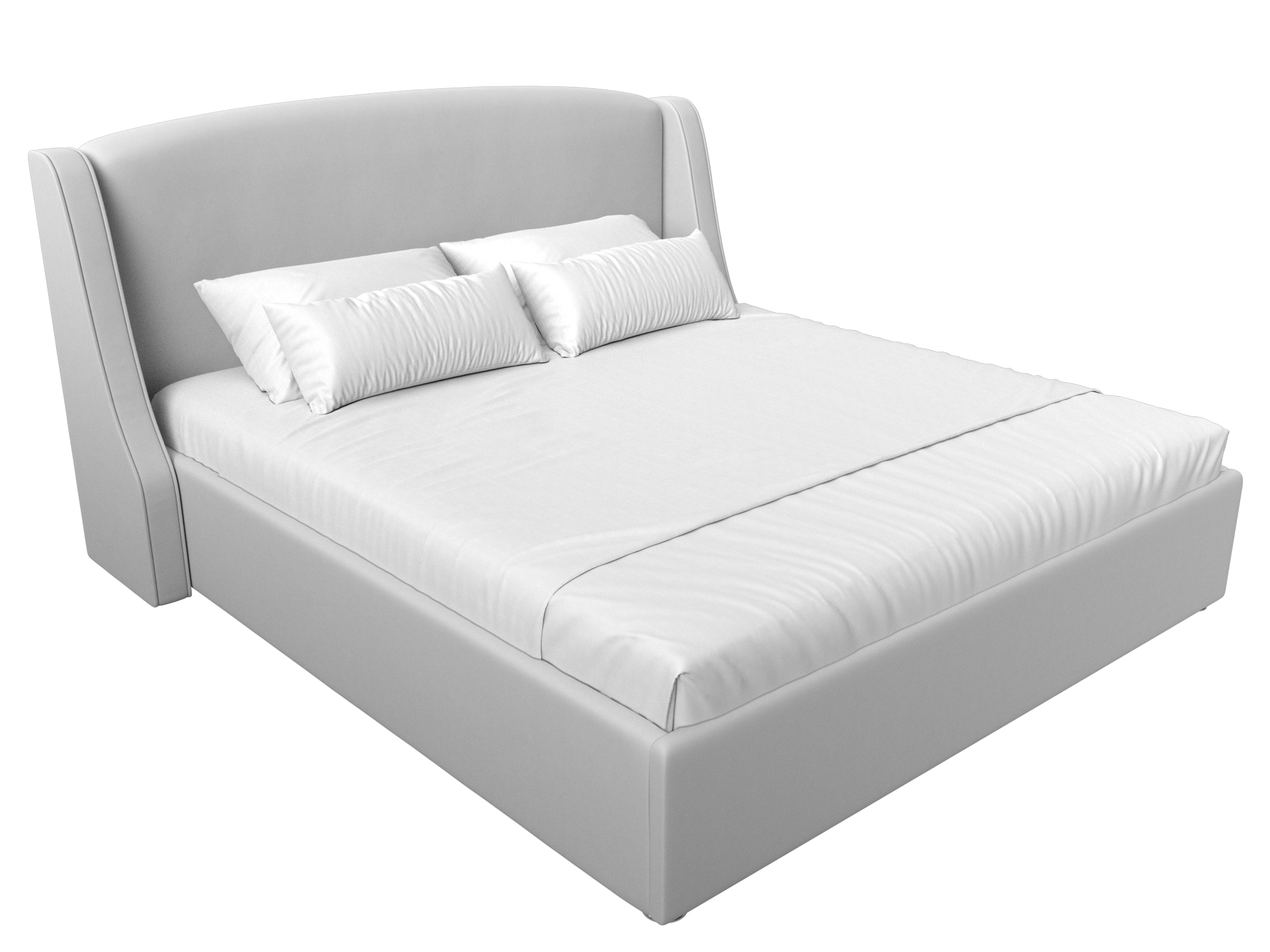 Интерьерная кровать Лотос 160 (Белый)