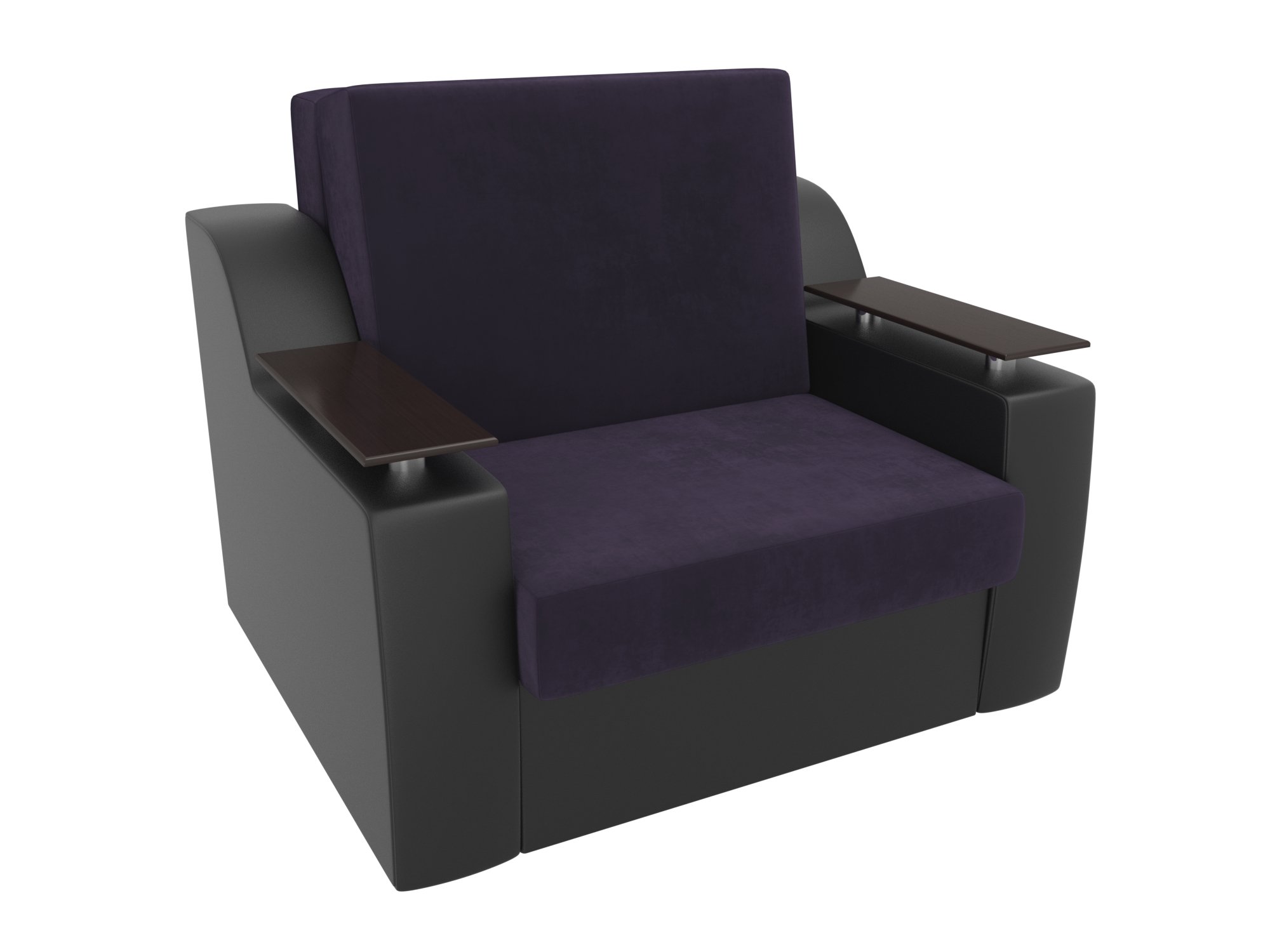 Кресло-кровать Сенатор 80 (Фиолетовый\Черный)