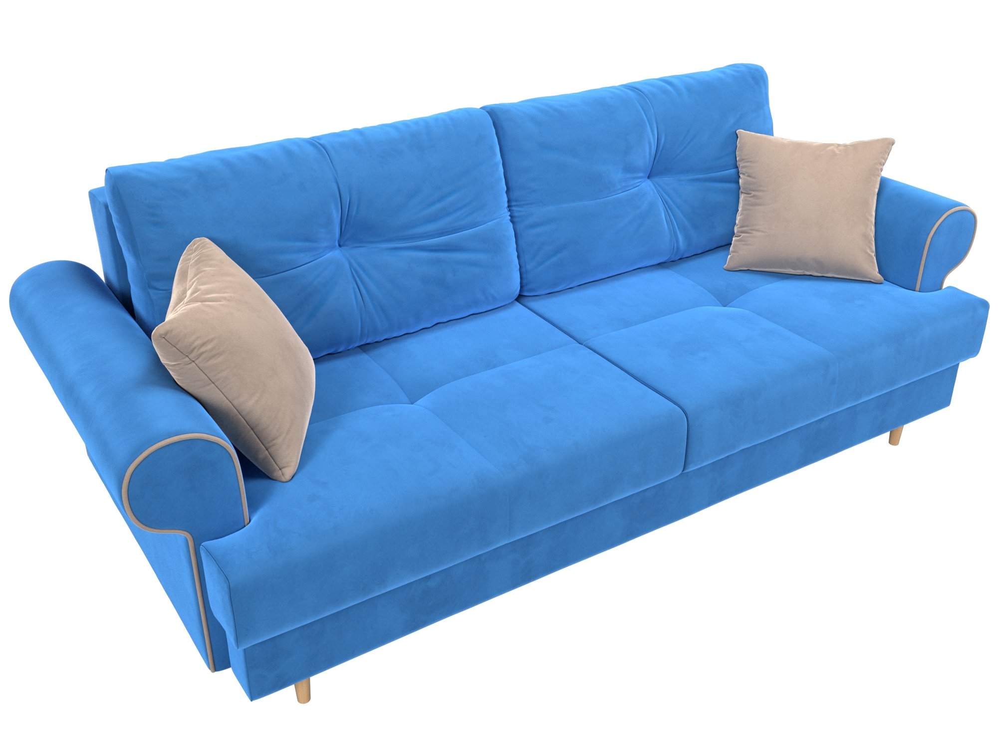 Прямой диван Сплин (Голубой)