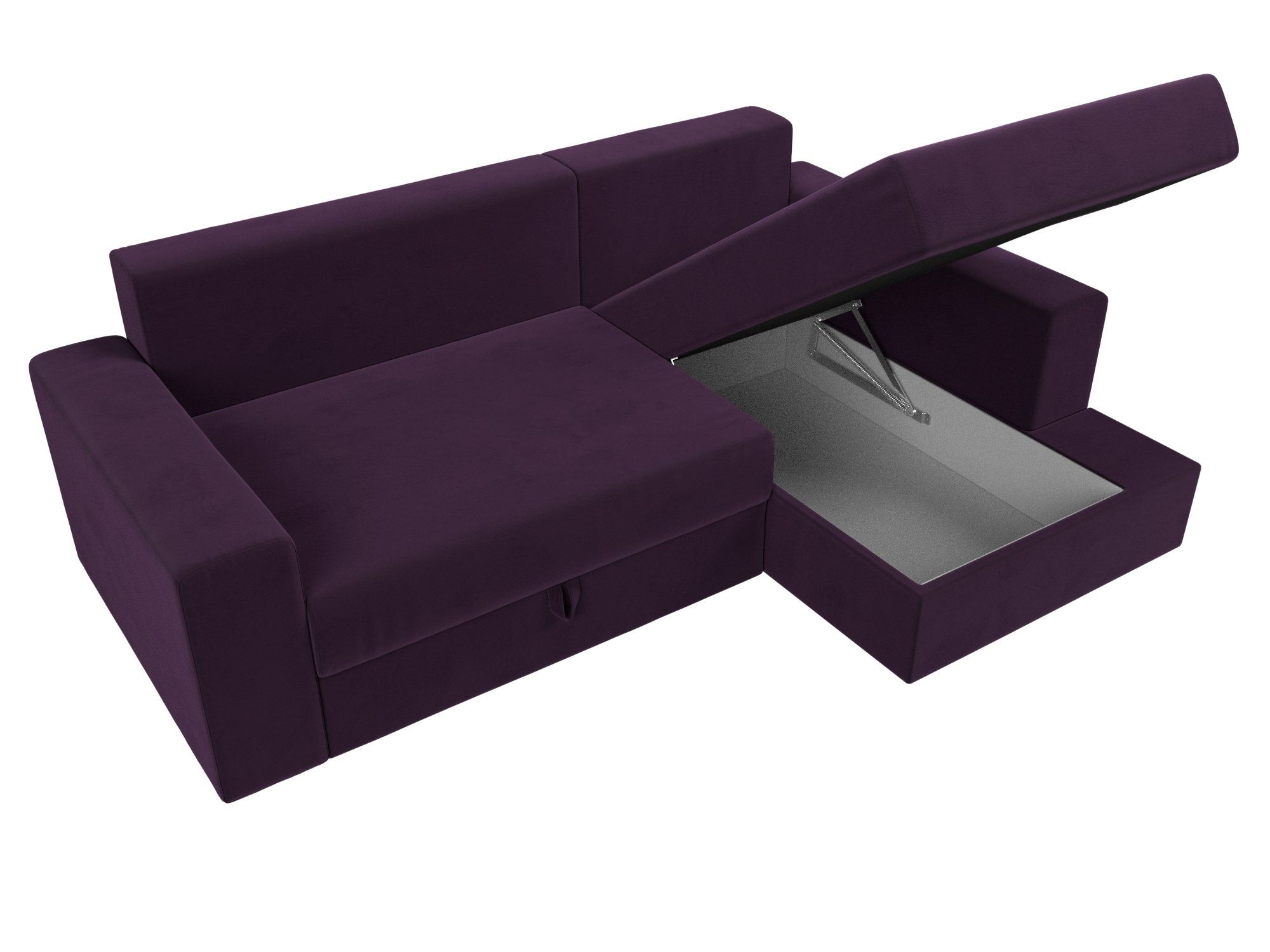 Угловой диван Майами правый угол (Фиолетовый)