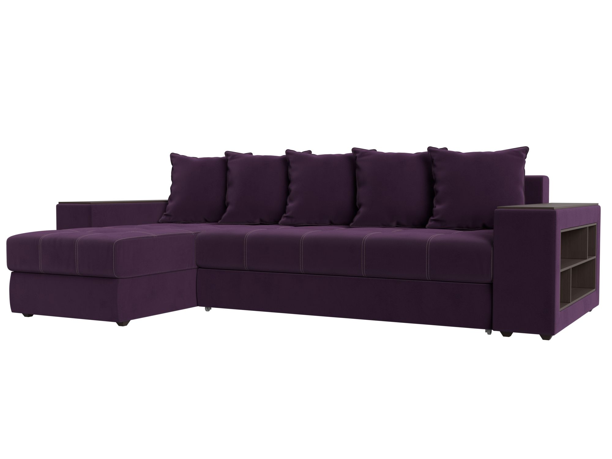 Угловой диван Дубай левый угол (Фиолетовый)