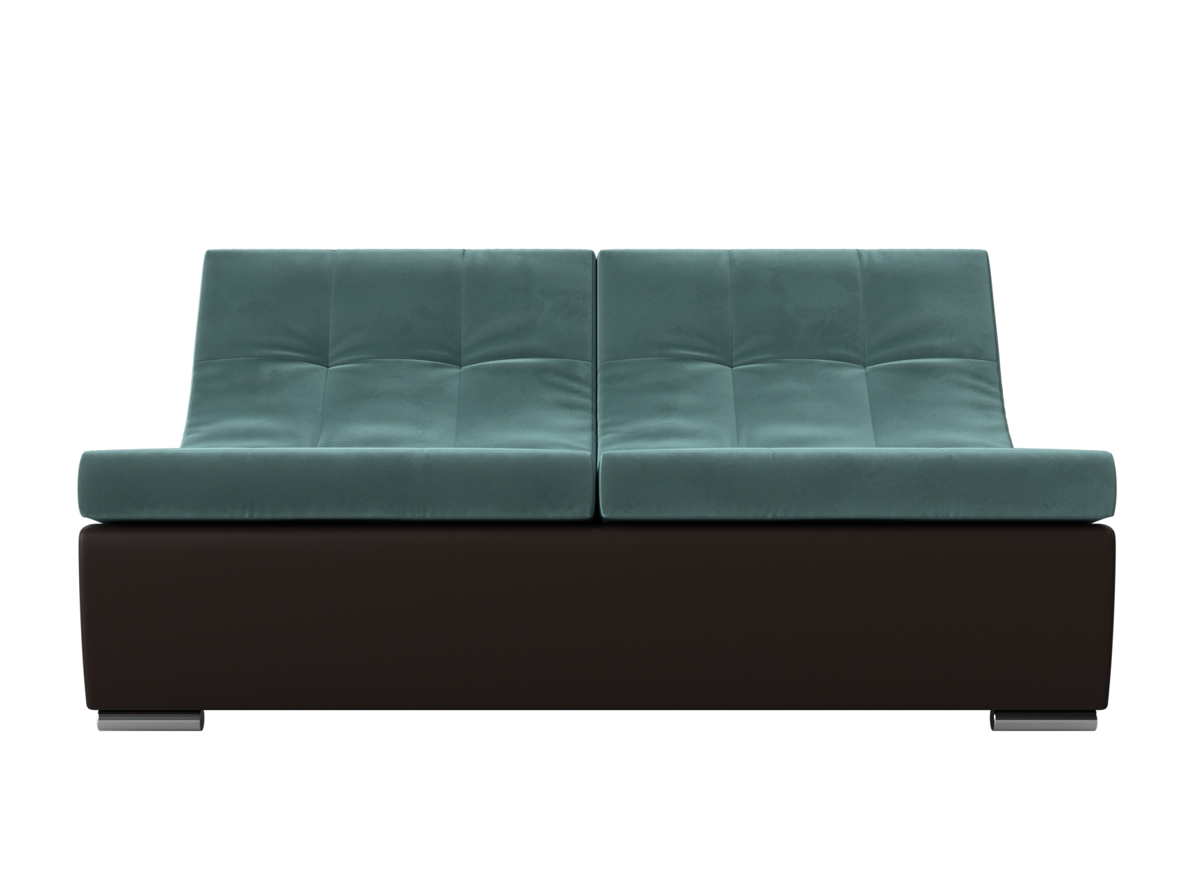 Модуль Монреаль диван (Бирюзовый\Коричневый)