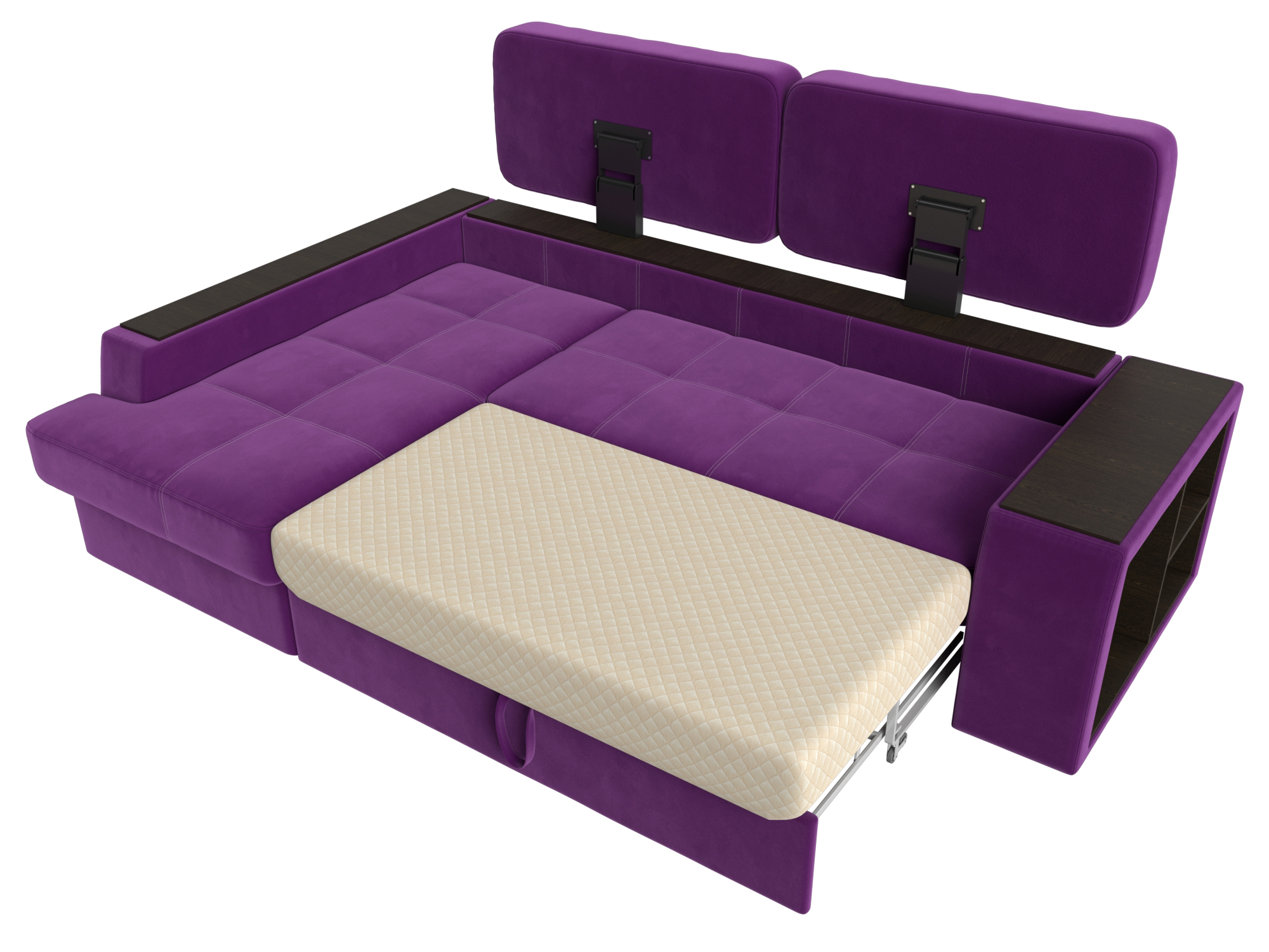 Угловой диван Брюссель левый угол (Фиолетовый)