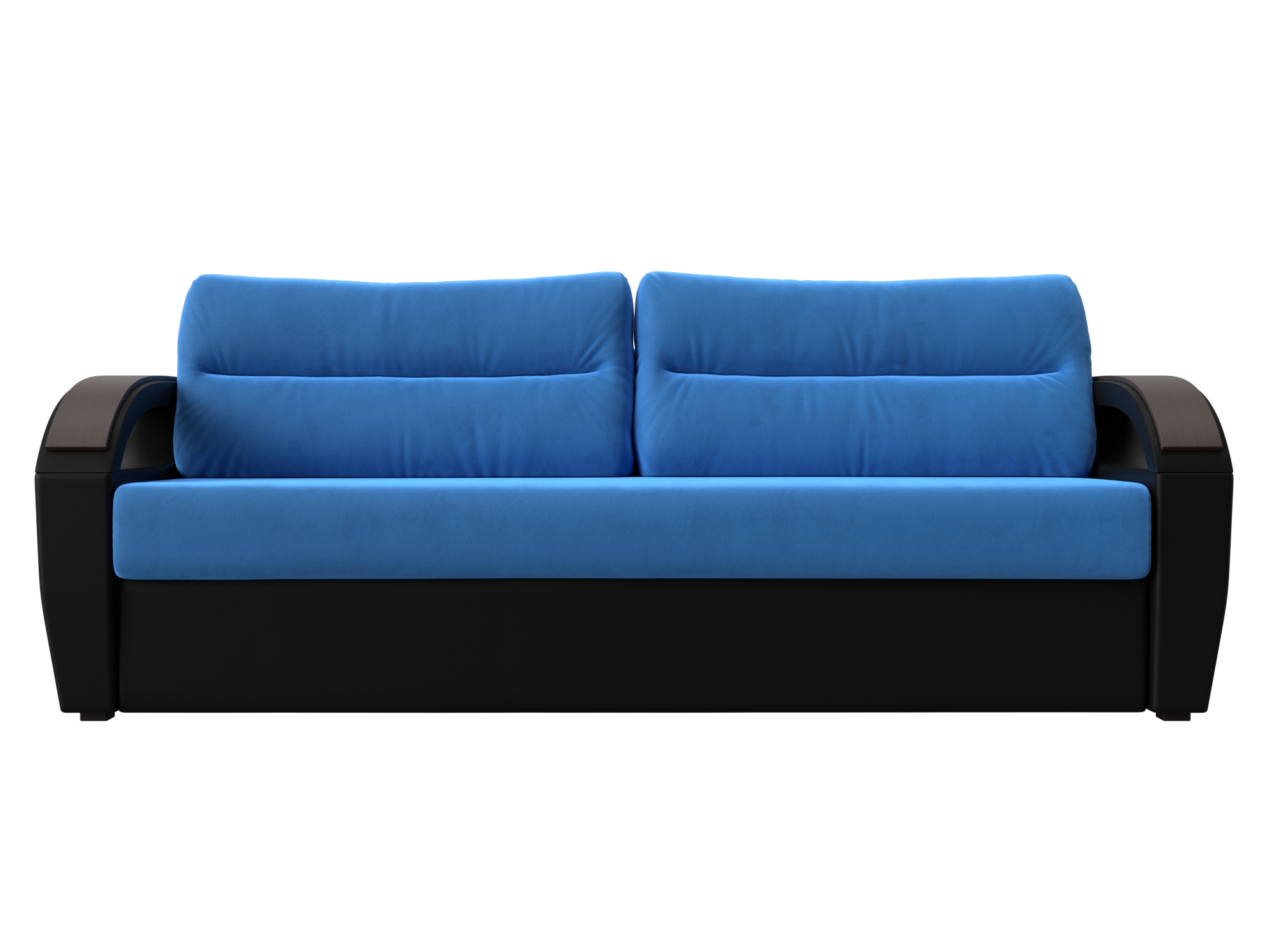 Прямой диван Форсайт (Голубой\Черный)