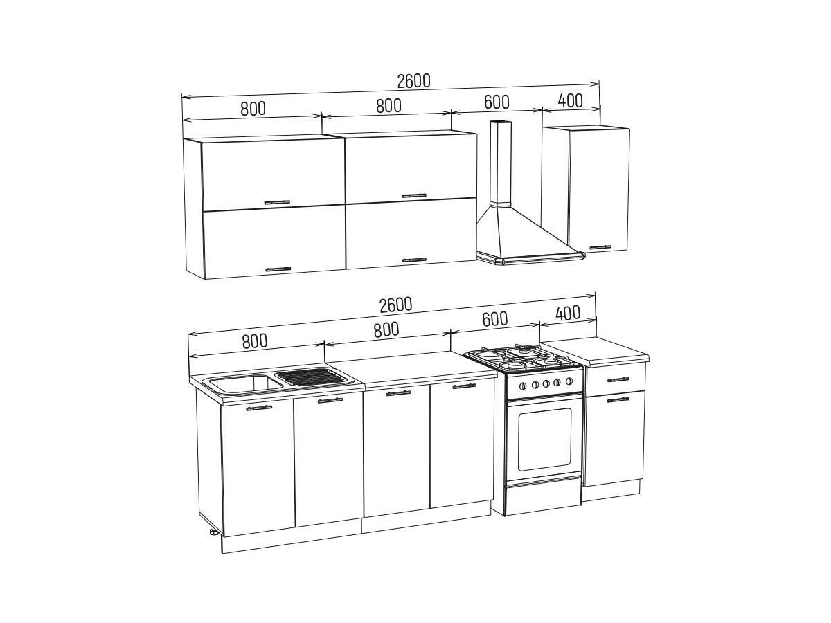Кухня Техно-3 New (2,0) Белый глянец/салатовый металлик