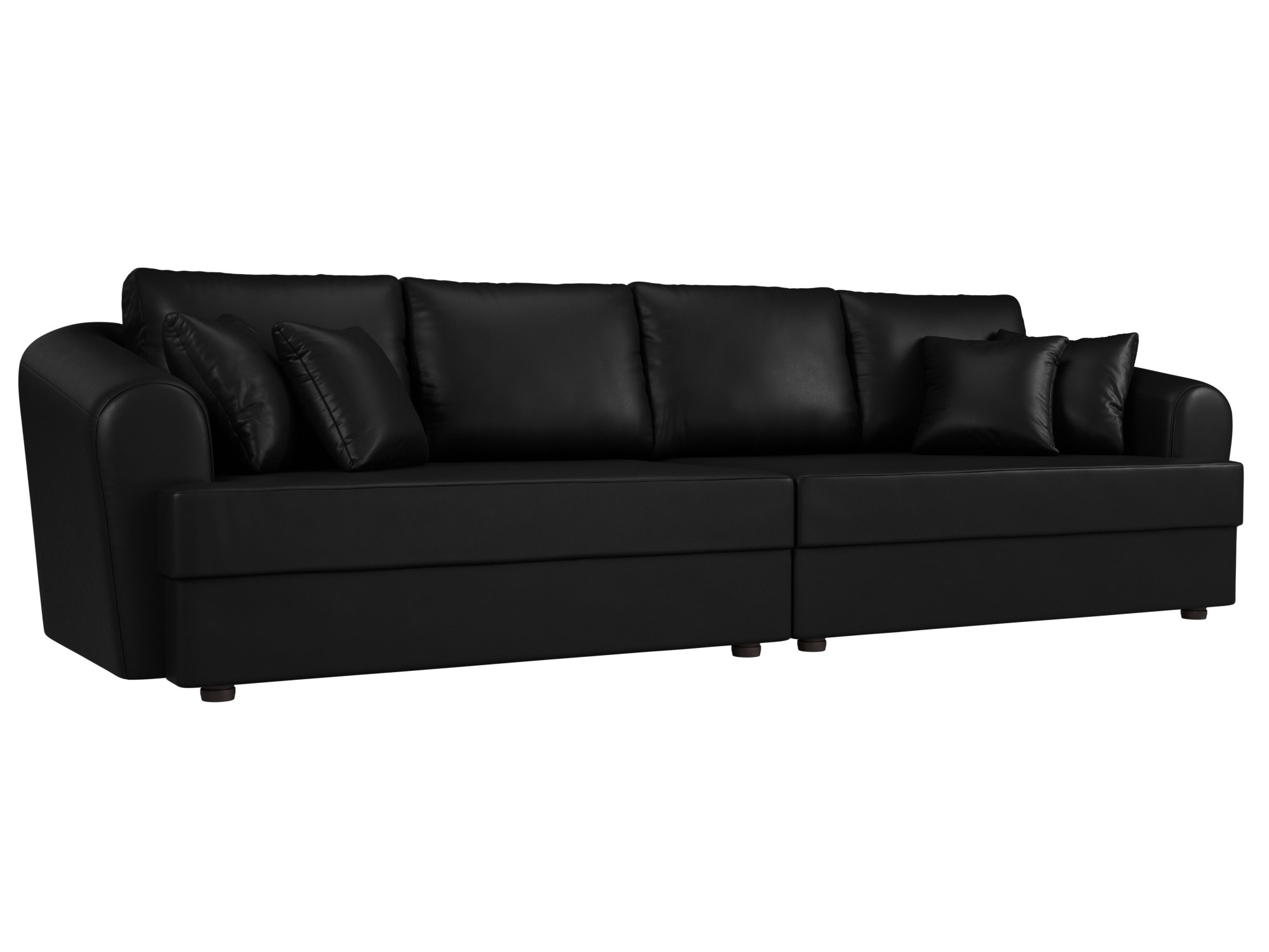 Прямой диван Милтон (Черный)
