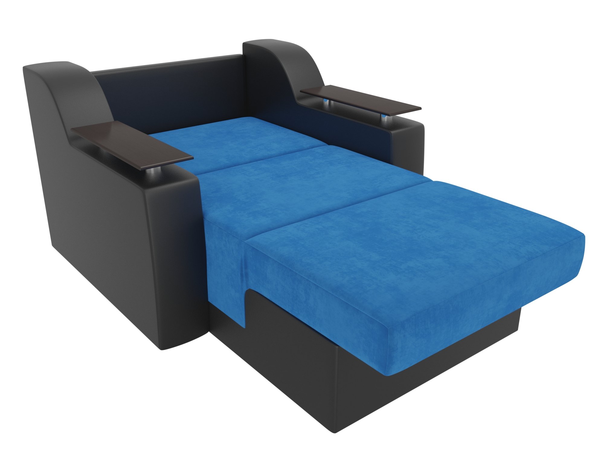 Кресло-кровать Сенатор 60 (Голубой\Черный)