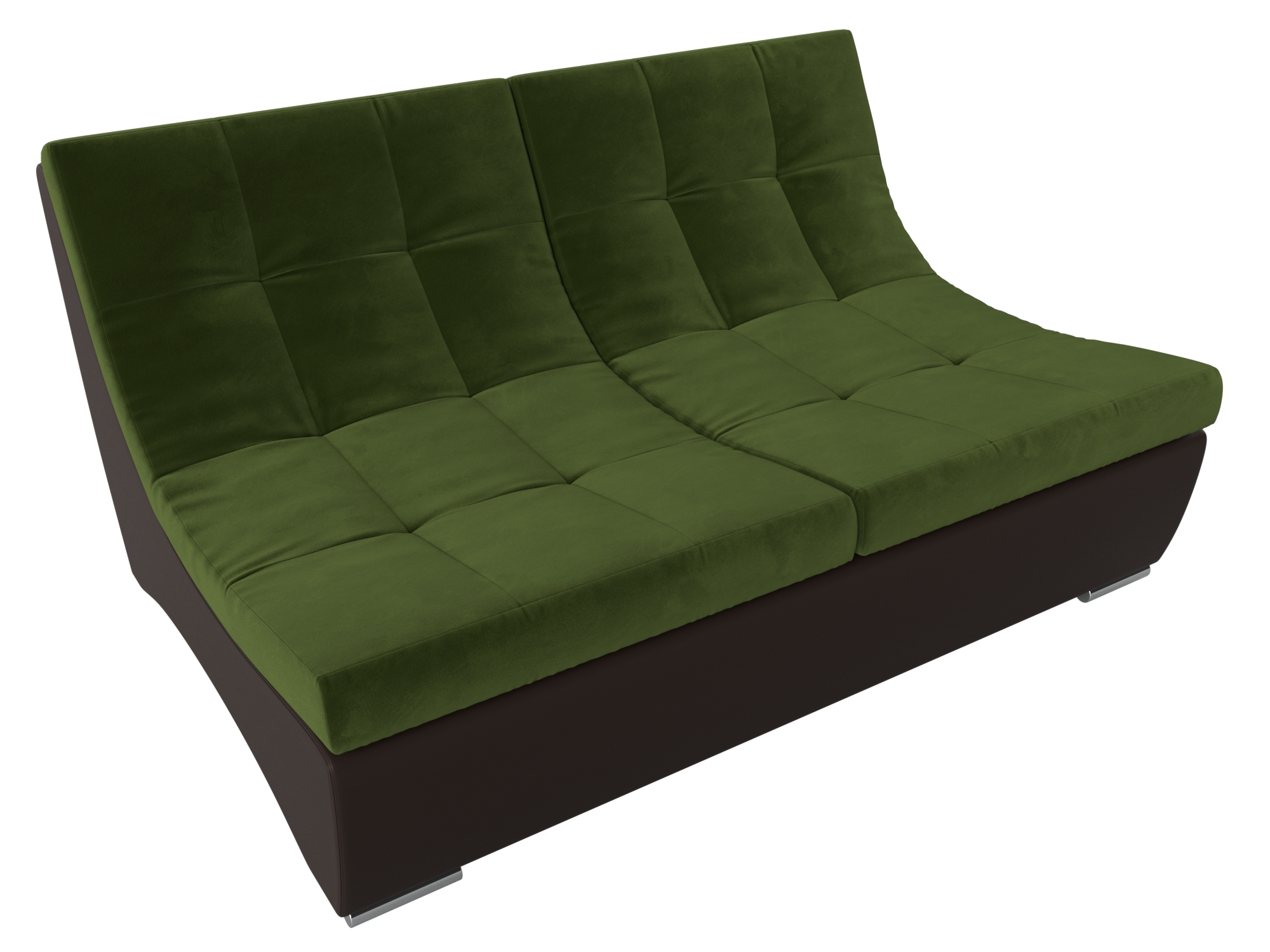 Модуль Монреаль диван (Зеленый\Коричневый)