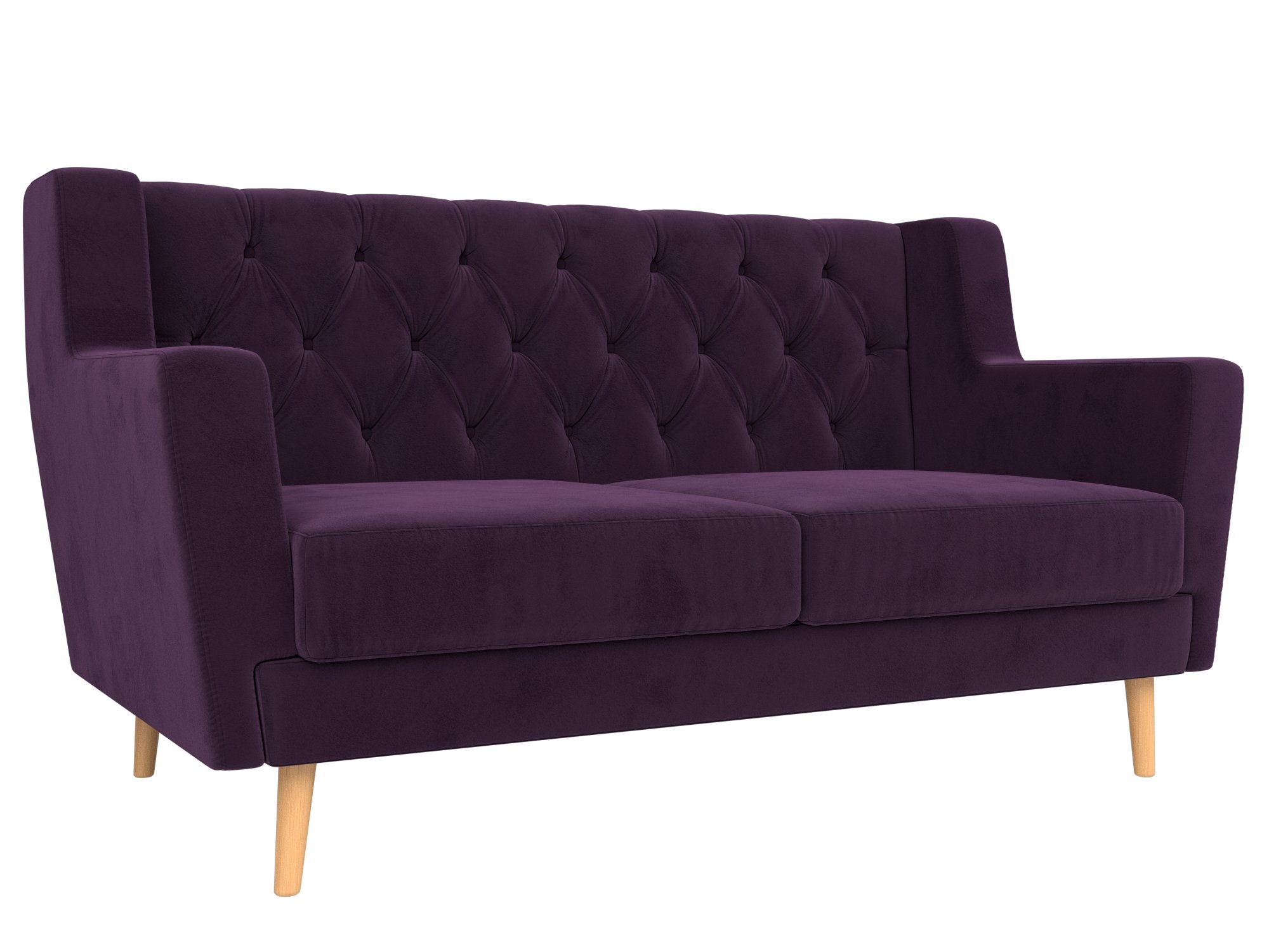 Прямой диван Брайтон 2 Люкс (Фиолетовый)