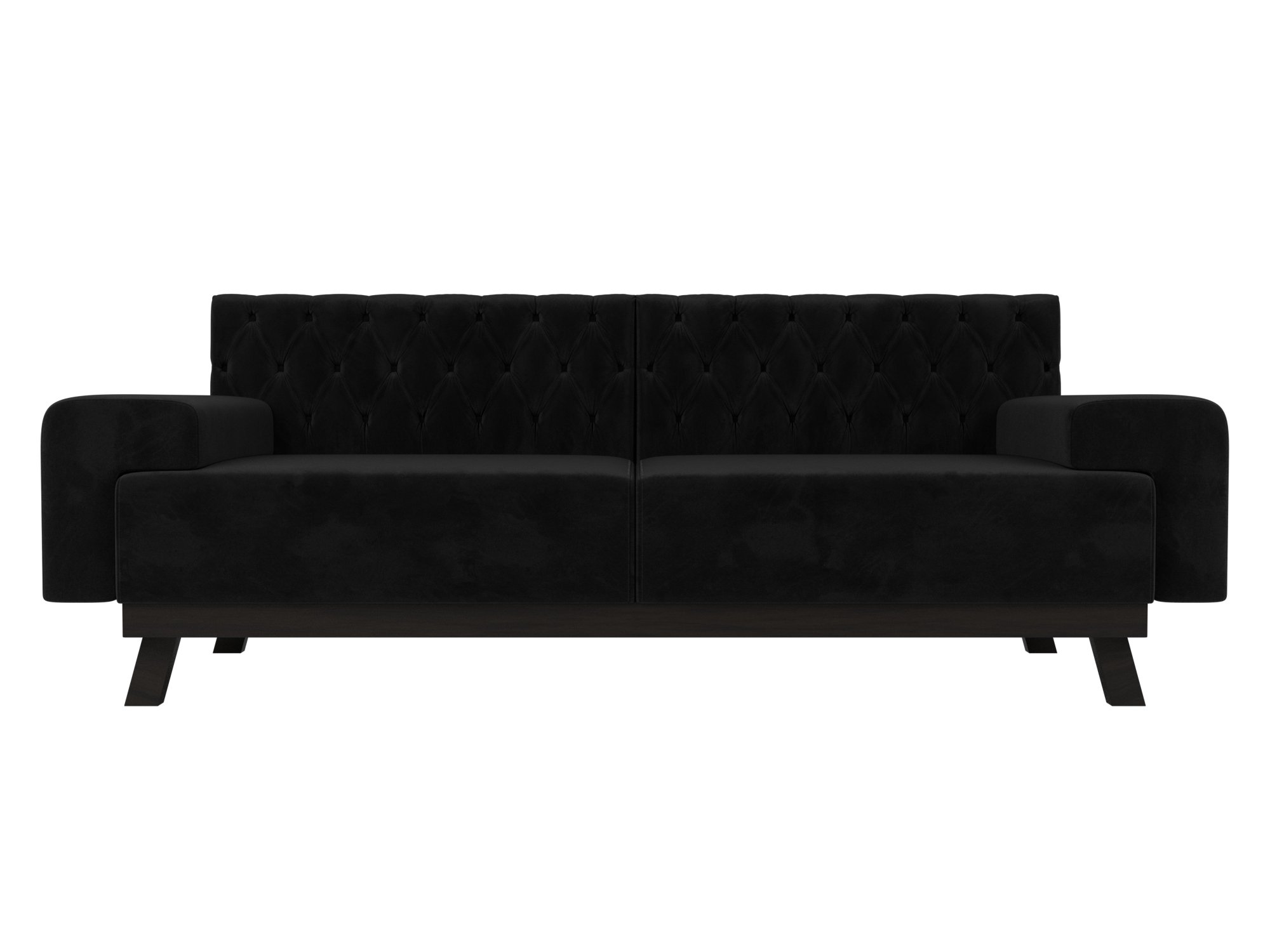 Прямой диван Мюнхен Люкс (Черный)
