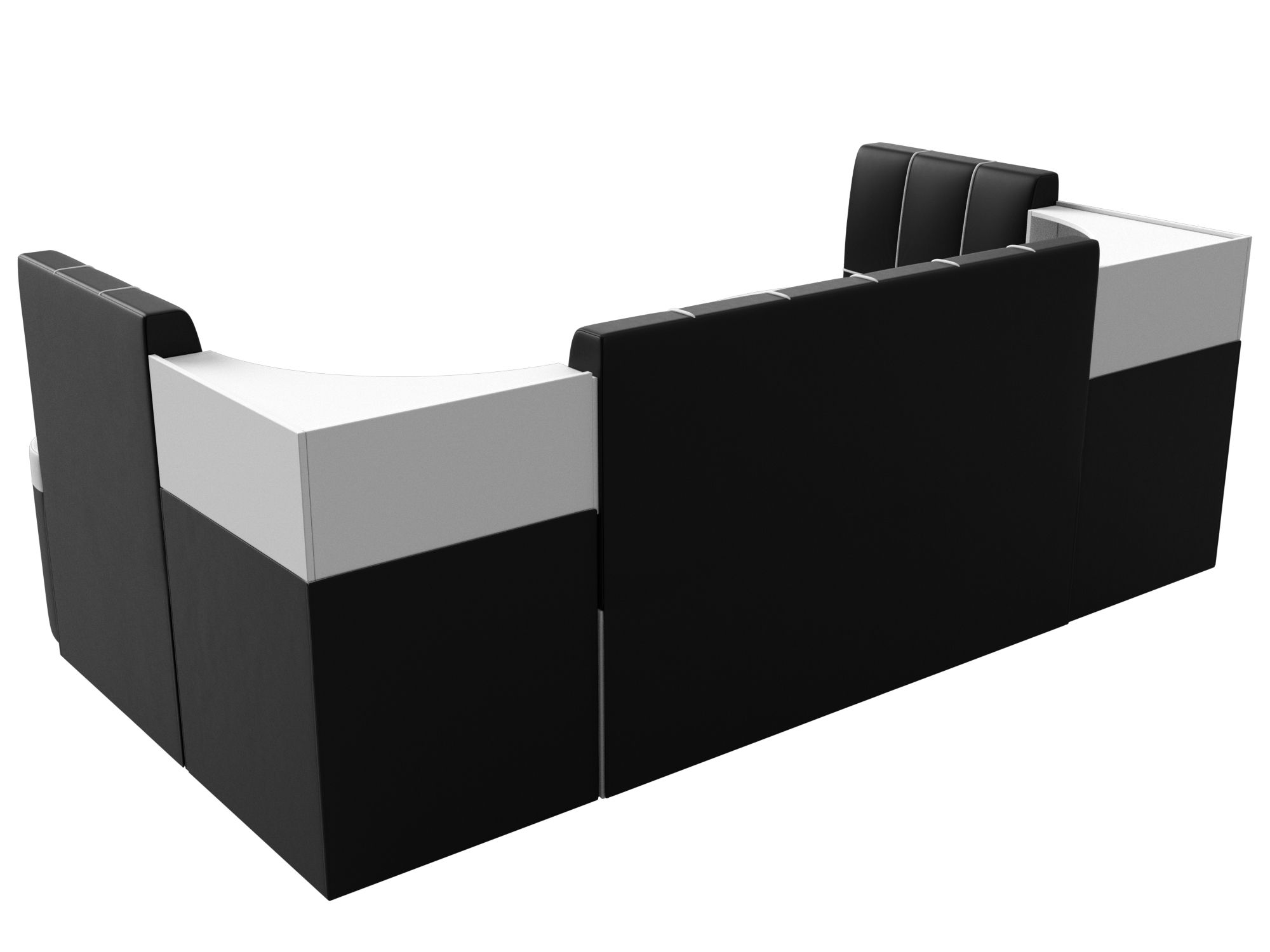П-образный диван Тефида (Белый\Черный)