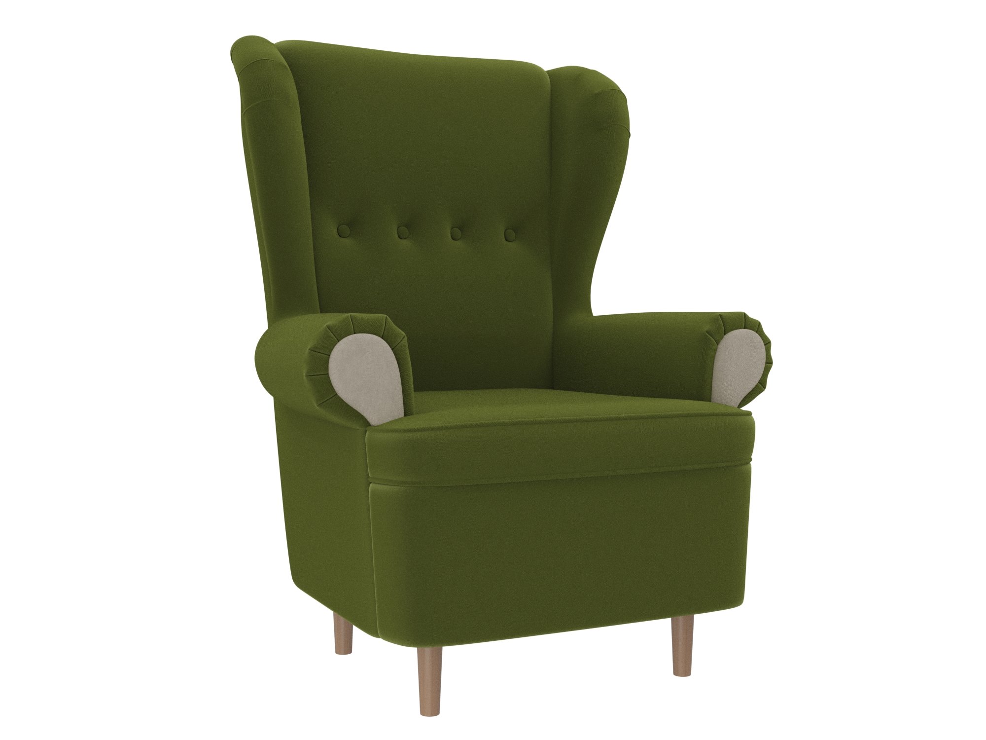 Кресло Торин (Зеленый\Бежевый)
