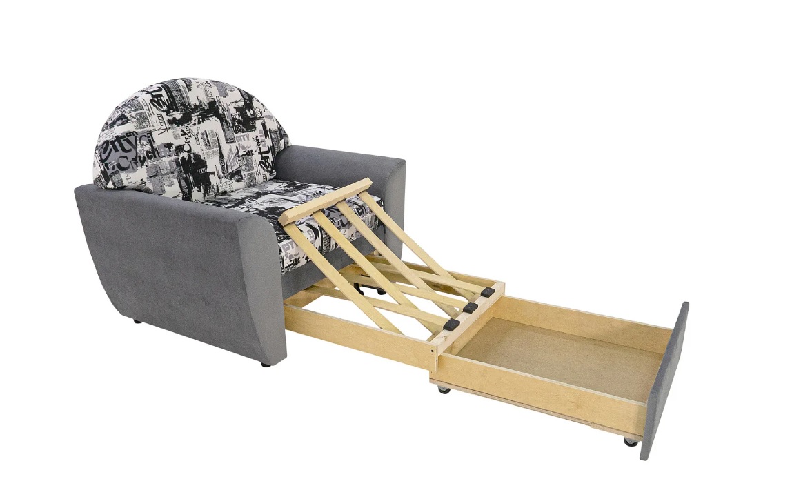 Кресло-кровать Вена 65 (серый)
