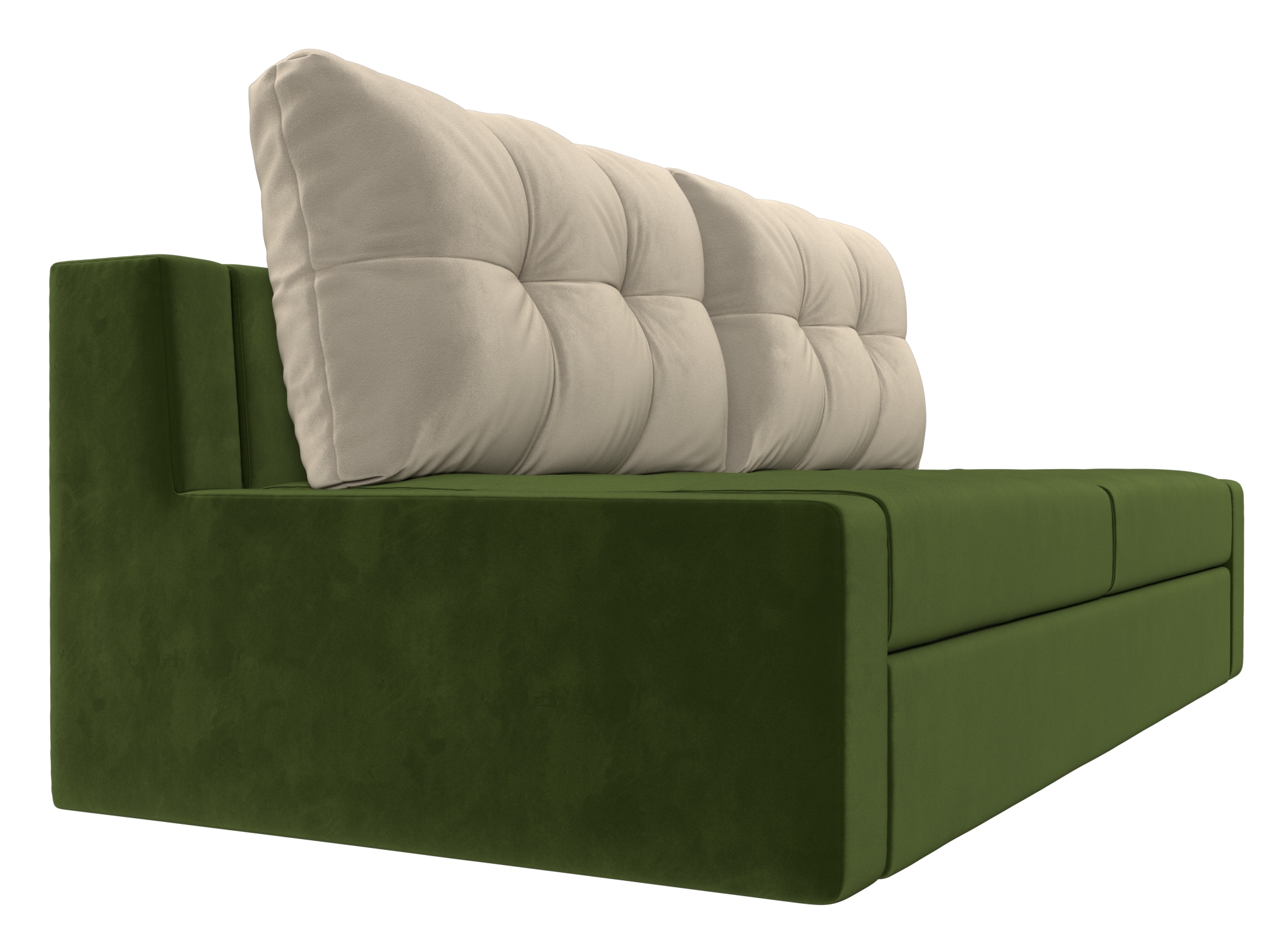 Прямой диван Мартин (Зеленый\Бежевый)