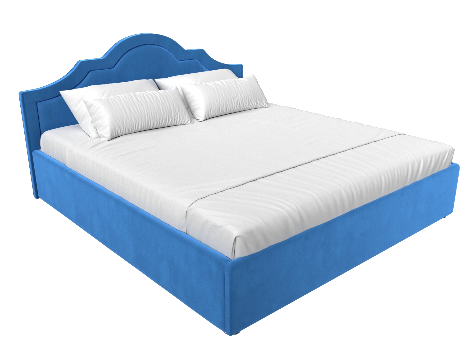 Интерьерная кровать Афина 160 (Голубой)