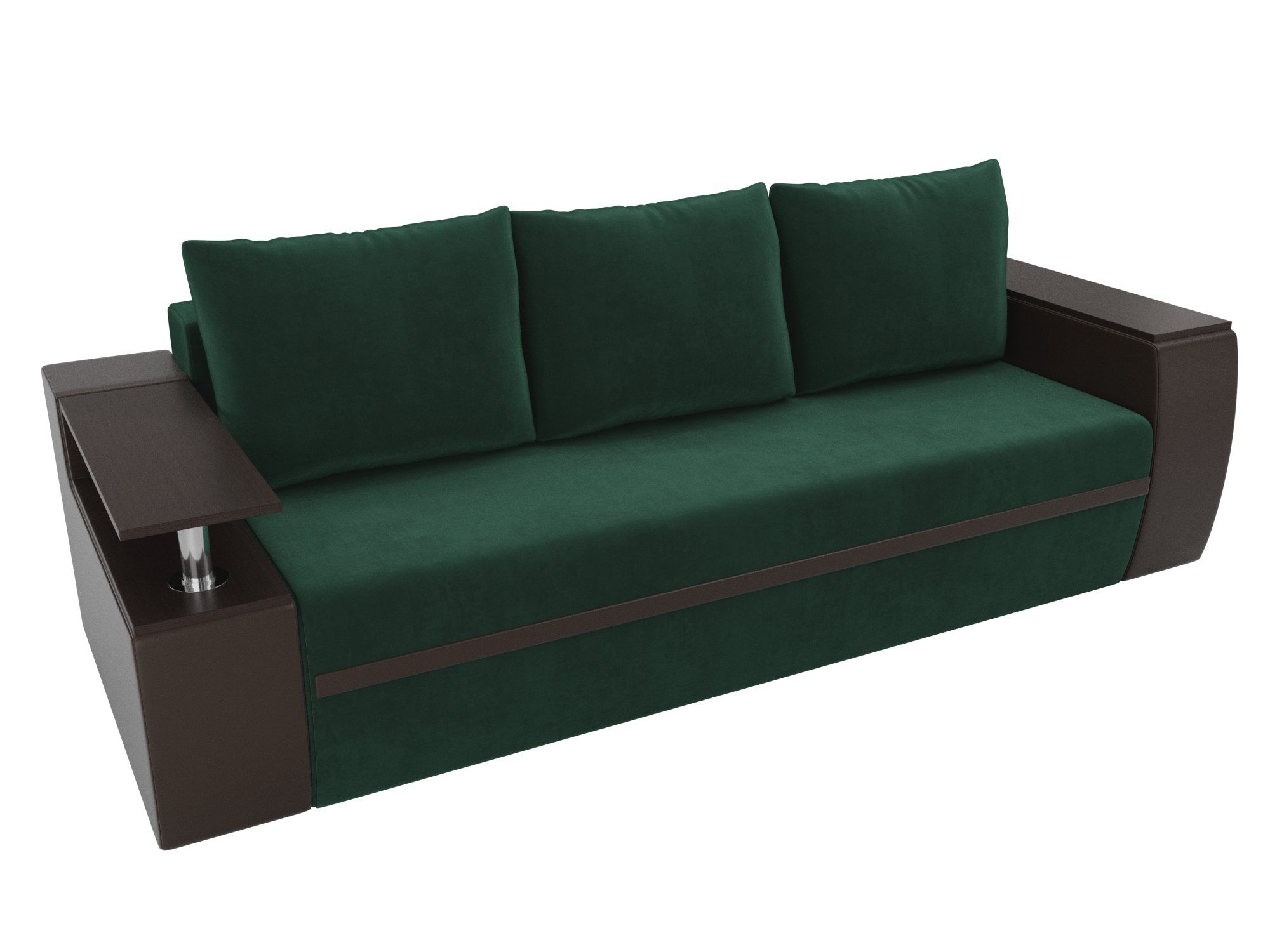 Прямой диван Ричмонд (Зеленый\Коричневый\Зеленый)