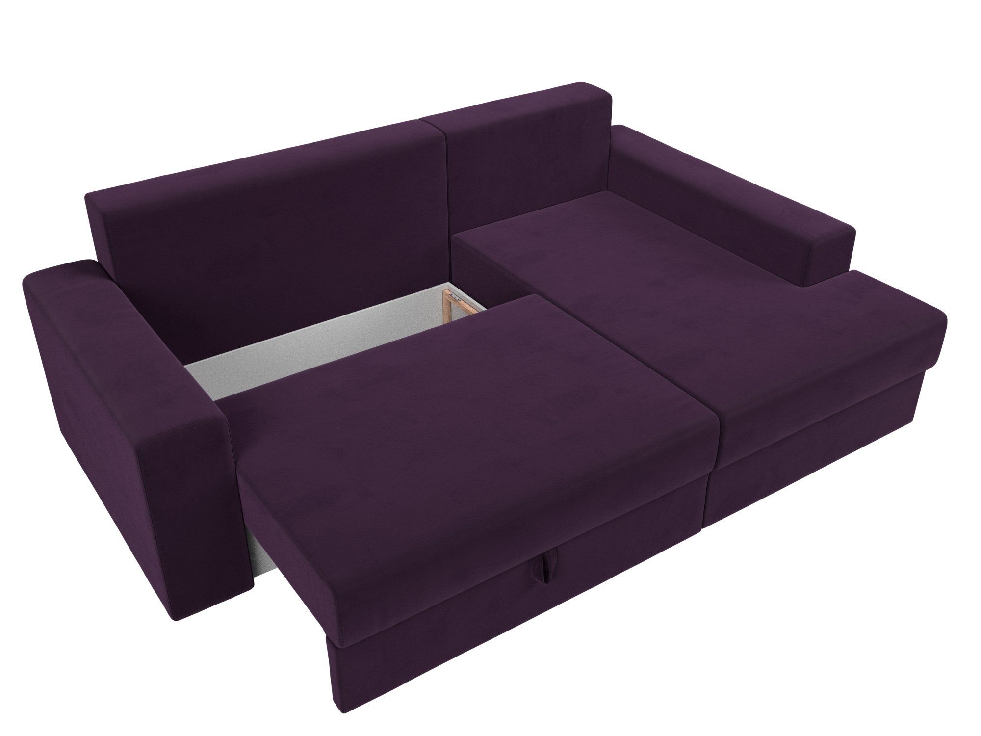 Угловой диван Майами правый угол (Фиолетовый)