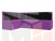 Кухонный угловой диван Кристина левый 
угол (Фиолетовый\Черный)