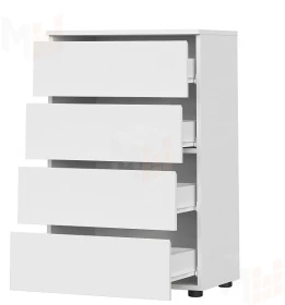 Комод Токио 4 ящика Белый текстурный 
