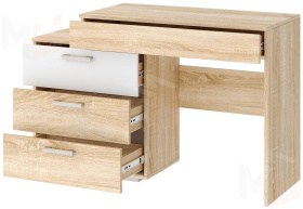 Стол косметический СКС-1200 СОНАТА Дуб Сонома-Белый глянец