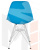 Стул обеденный DOBRIN DSR (ножки хром, цвет голубой (BE-02))