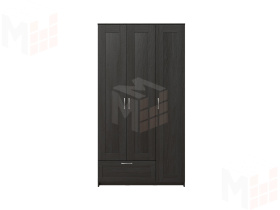 Шкаф Сириус 3 двери 1 ящик, венге (высота 220 см)