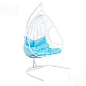 Подвесное кресло LESET РИКО (Белый/Бирюза яркая)