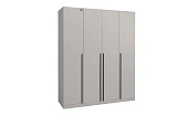 Шкаф 4-х створчатый Николь 24 Кашемир/Черный Шкаф 4-х створчатый Николь 24 Кашемир/Черный
