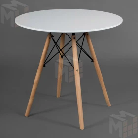 Стол круглый Eames DSW D80 Белый