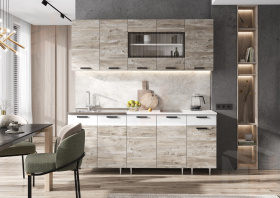 Кухня Гранд 2,0 (490) Юкон/Белый, Белый (Антарес)