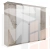 Шкаф Патрисия 6-дверный (2+2+2) с зеркалом крем корень глянец