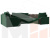 П-образный диван Николь (Зеленый\Коричневый\Коричневый)