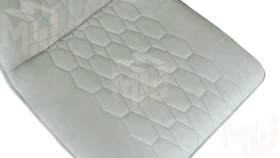Стул Хьюго К2 Белый матовый, Велюр Confetti Silver