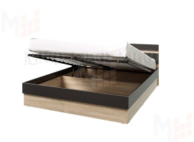 Кровать Ким 1,6 с подъемным механизмом (сонома/графит)