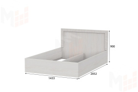 Кровать двойная универсальная 1,4х2,0 Гамма 20