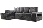 Диван угловой Марго Серый Левый Велюр Диван угловой Марго Серый Левый Велюр
