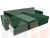 Угловой диван Камелот правый угол (Зеленый)