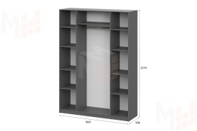 Шкаф ШК-5 (1600) графит