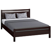 Кровать из массива Вероника-1 (160*200) орех темный