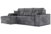 Угловой диван-кровать Лас-Вегас Серый левый