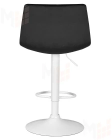 Стул барный DOBRIN TAILOR WHITE (черный велюр (MJ9-101))