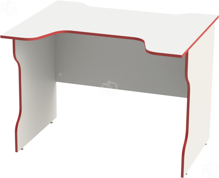 Стол компьютерный игровой ВАРДИГ K2 (белый/красный)