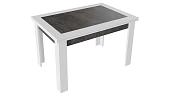 Стол раздвижной Хьюстон Тип 4  Белый, Ателье темный Стол раздвижной Хьюстон Тип 4  Белый, Ателье темный